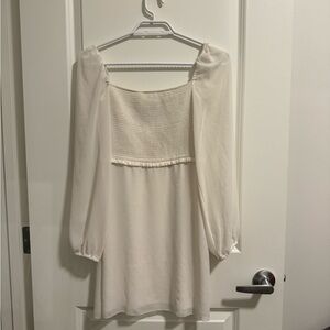 Babaton Cream Long Sleeve Dress